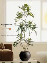 高級なインテリアに最適！中古風の落ち着いた色合いの大きな観葉植物【リアルな造形・インドア用】