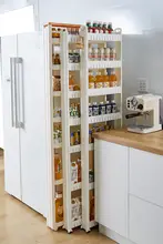 省スペースの隙間収納ラック【キッチン・冷蔵庫用】