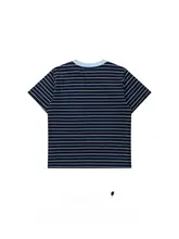 半袖Tシャツ レディース ストライプ うさぎグラフィティ アメカジ ヴィンテージ カジュアル 甘辛MIX 夏