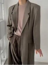 春用 メンズ長袖トレンチコート【膝下丈・ルーズフィット・韓国風デザイン】