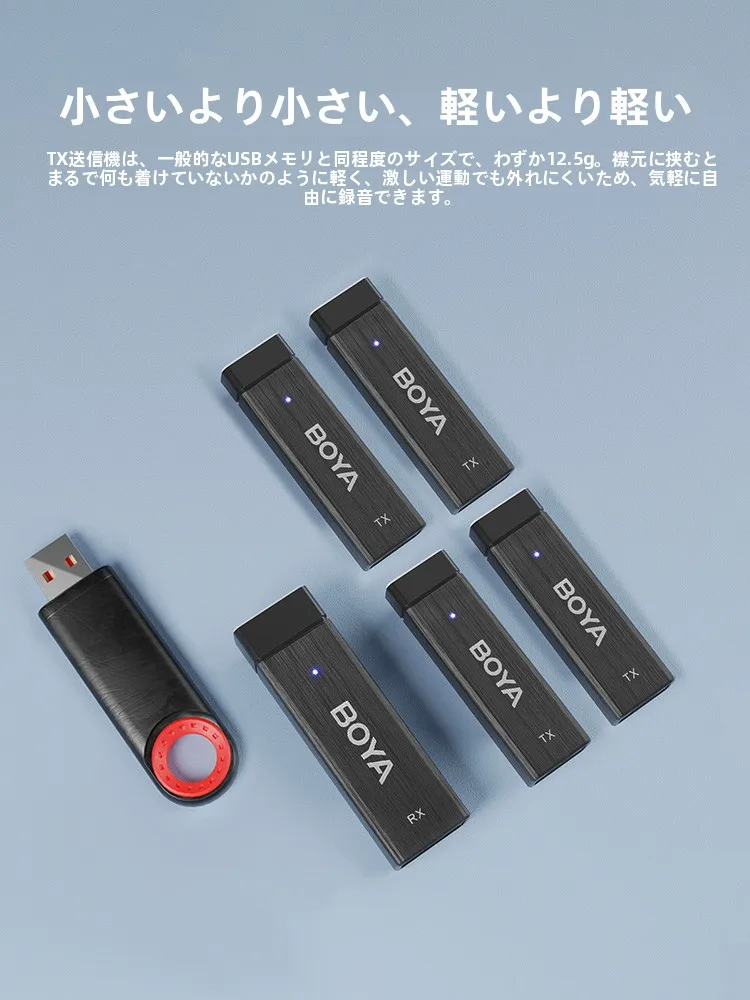 BOYA W4 ワイヤレスマイク：4チャンネル対応でライブ配信と通話に最適な音質を実現