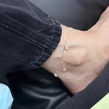 水滴型の人工石フリンジアンクレット【高級感・ファッション・軽やか】