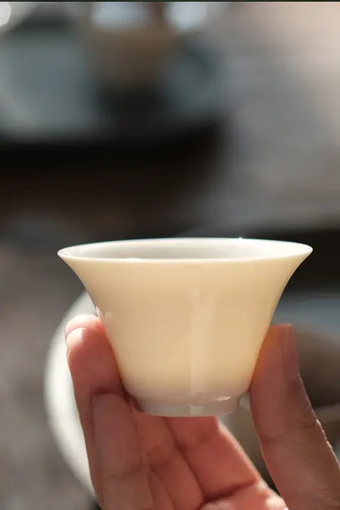 学古馬蹄杯【陶器製・手作りの茶室用茶器】