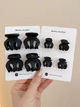 高いポニーテール用小型クリップ【南瓜型・後頭部用・かわいいヘアアクセサリー】