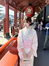 レース刺繍の和風コスチューム【大正浪漫・日本旅行用・カメラ撮影】
