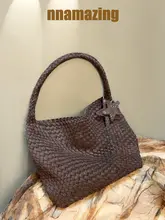 灯芯绒手編みトートバッグ【女性用・ショルダーバッグ・秋冬用】