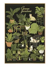 ナチュラルな植物デザインのアートフレーム【北欧インテリア・リビングルームや寝室に最適・テーブル飾り用】