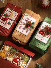 ブリキ缶 角型 クリスマス ギフトボックス お菓子入れ クッキー キャンディ プレゼント 包装缶