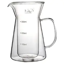 ダブルガラスドリップ式コーヒーポット【V60対応・目盛り付き・食洗機対応】