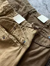 アメリカンスタイルの多ポケットキャンバスコットン作業パンツ【フィット・ストレートレッグ・カジュアル】