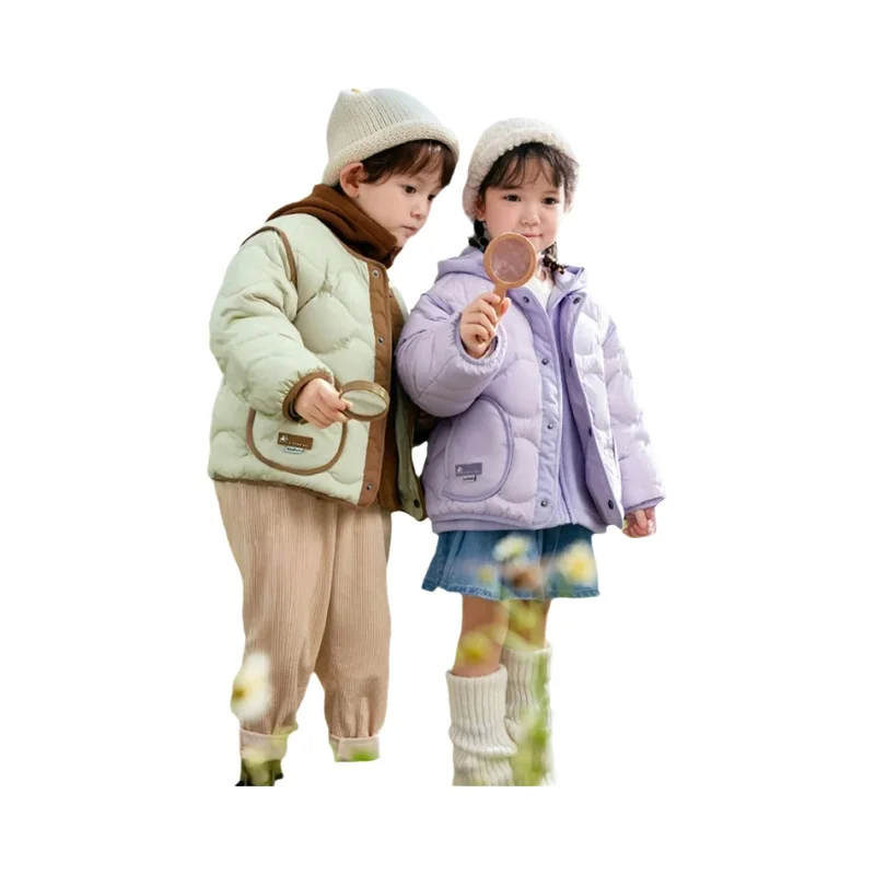 子供用ダウンジャケット【男女兼用・冬用・二重構造・極上の柔らかさ】（セットアップ対応）