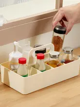 キッチン用多機能調味料収納ラック【醤油・酢ボトル用・持ち運び可能】