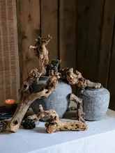 天然木の根を使ったアートデコレーション【禅風・ミニチュア景観作り】