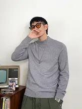 シンプルでコーディネートしやすい メンズハイネックニット【秋冬用・カジュアル・大きいサイズ】