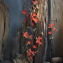 長枝のフェイクフラワー【シルク製・インテリア装飾用】