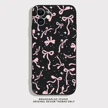 可愛いリボン付きピンクのスマホケース【iPhone 15 Pro Max・Apple 14・Xiaomi 13・Huawei Mate 60・OPPO Reno 9・OnePlus 11対応】