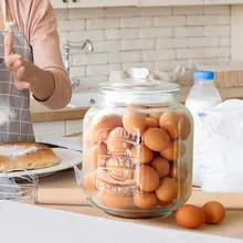 ガラス製密閉容器【キッチン用・米や穀物収納・防虫防湿】