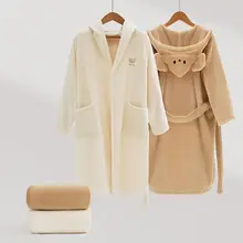 SANLI オーガニックコットン製 子供用バスローブ【吸水速乾・フード付き・通年対応】（セットアップ対応）