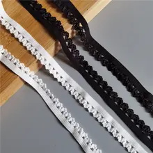 極上の柔らかさのレースフリル付きチュール装飾【手作りDIY用・幅広】