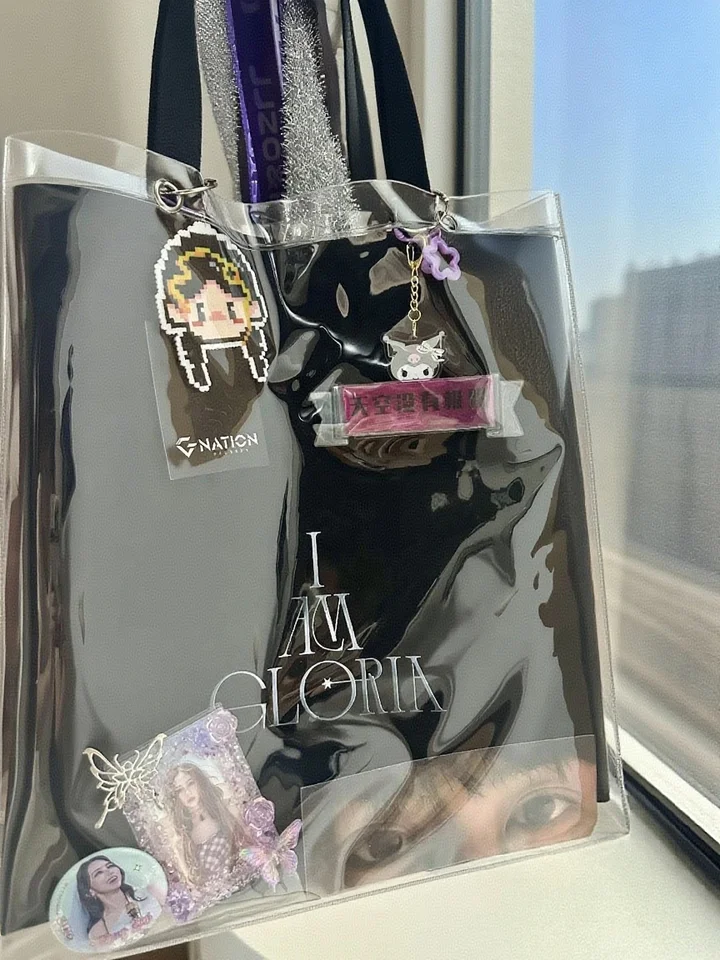 帆布製トートバッグ用透明PVC保護カバー【DIY・コンサート応援・防水】