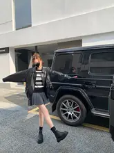 厚底加毛中高筒レインブーツ【エラスティック・韓国スタイル・女性用】