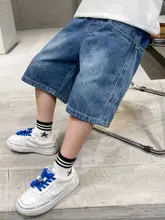 子供用 男の子デニムショートパンツ【夏用・薄手・カジュアルデザイン】（セットアップ対応）