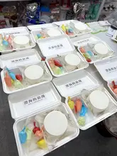 エコフレンドリーな手作りケーキボックス【2段・紙パルプ製・スイーツ用・弁当箱】