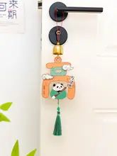ミニ風鈴 パンダ オーナメント 可愛い 癒やし カラフル ユニーク 窓辺 ドア 合格祈願 受験生 ギフト
