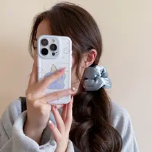 サテン素材のフレンチスタイルヘアゴム【柔らかな質感・おしゃれなふわふわシルエット】（セットアップ対応）