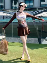 美しいデザインの大きいサイズ水着【体型カバー・女性用】