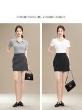 黒のランタンスカート【夏用・職場向け・適度なフレア】