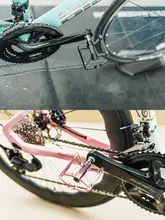 軽量アルミ合金製 自転車用クイックリリースペダル【桜色・二軸ベアリング】
