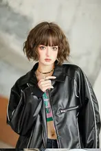 自然なショートボブウィッグ【学生向け・丸顔・ふんわりカール】