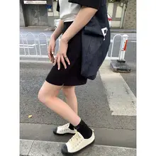 控えめでスタイリッシュなサイドスリットミニスカート【優雅なシルエット】