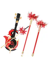 コスプレ衣装【彼岸花デザイン・小道具付き・フロロ風】

