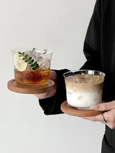 透明ガラスカップ【アイスアメリカーノ・ジュース用・家用】