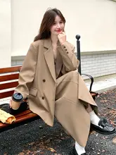 高級感のあるカジュアル通勤スーツ【カキ色・春秋用・フレアスカート・三点セット（セットアッ プ対応）】