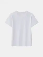 長綿素材の半袖Tシャツ【ラウンドネック・黒・快適透湿】