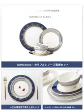Tlife 美しい 陶器製食器セット【軽やかでおしゃれなボウル・プレート・ディッシュの組み合わせ】