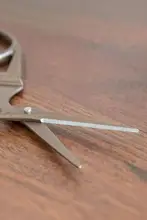 鶴デザイン ステンレスハサミ【小型ハサミ・オリジナルデザイン・家庭用・茶道用品】