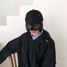 パイロットスタイルのサングラス付きキャップ【男女兼用・カジュアル・ストリートスタイル】