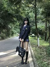 チェック柄JK制服風ミニスカート【プリーツデザイン・半身裙・学校用】（セットアップ対応）