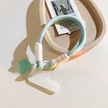 可愛いデザインのイエロースター携帯ストラップ【短め・多機能・ネックレス風】（セットアップ対応）