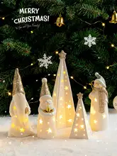 クリスマスデコレーションテーブル置物【光る装飾品・子供向けギフト】