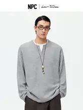 ニット フェイクレイヤード ワッフル編み バイカラー 着回し ストリート 「NPC」