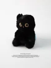 座り姿の小型ぬいぐるみキーチェーン【柔らかい毛並み・バックアクセサリー・誕生日ギフト】