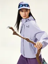 Camel 春秋用 アウトドア防水フーデッドジャケット【幅広シルエット・短丈・機能性】