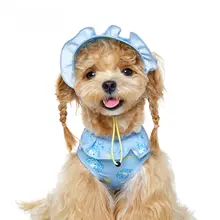 小型犬用UVカット帽子【イアフラップデザイン・おしゃれなペット用】