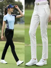 pgm ゴルフパンツ セットアップ レディース ホワイト ロングパンツ スポーツ 秋「PGM」