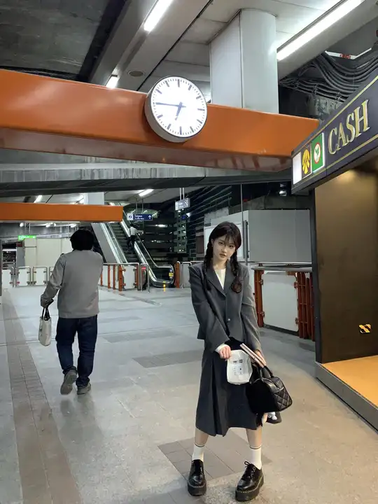 春季学院風の女性用ジャケットとスカート【韓国スタイル・ツーピース・ファッション】（セットアップ対応）